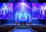 design church interior lighting plans with 3d rendering and dialux simulation